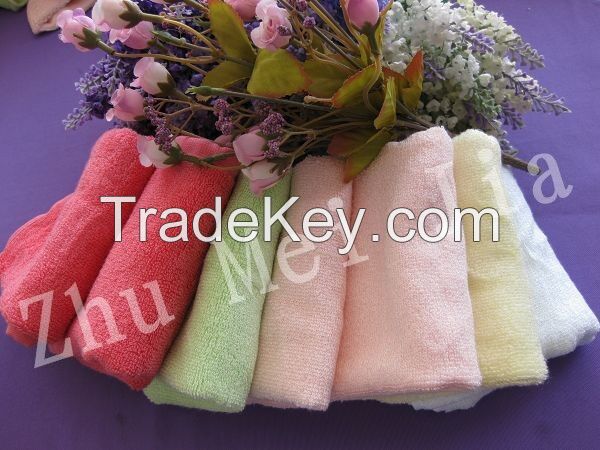 Bamboo cotton small square towel