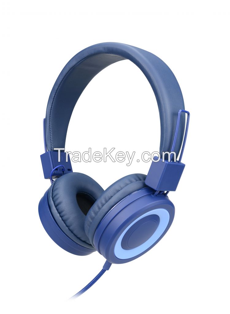 High quality stereo wired headphone with low price wired headset for phones