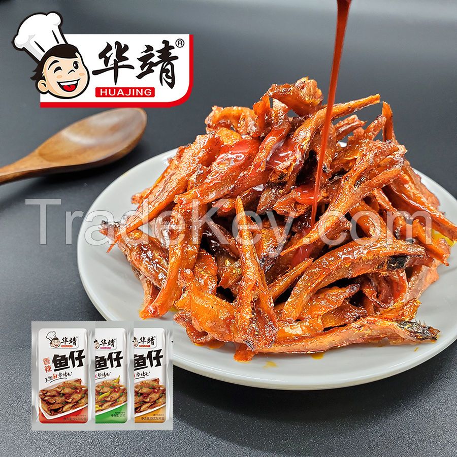 Spicy pickled pepper barbecue fish snack