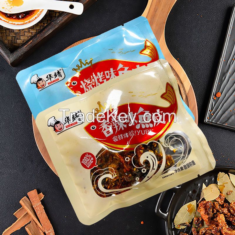 Huajing sweet spicy cod skin fragrant spicy fish skin crispy spicy honey snack