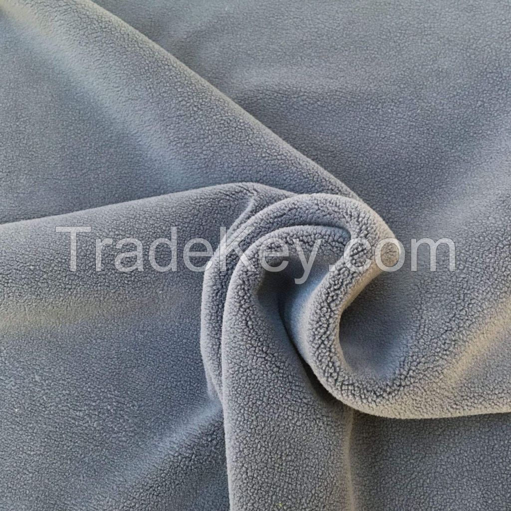 Winter Fabric Aoli Velvet Combined With Polyester Polar Fleece For Coat And Pants