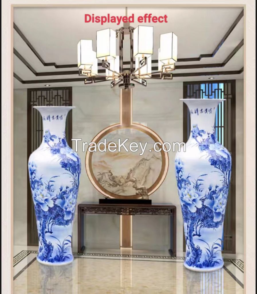 Blue and White Vases on sale in China 