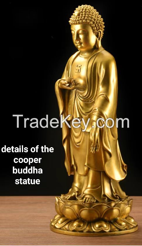 copper buddha statue