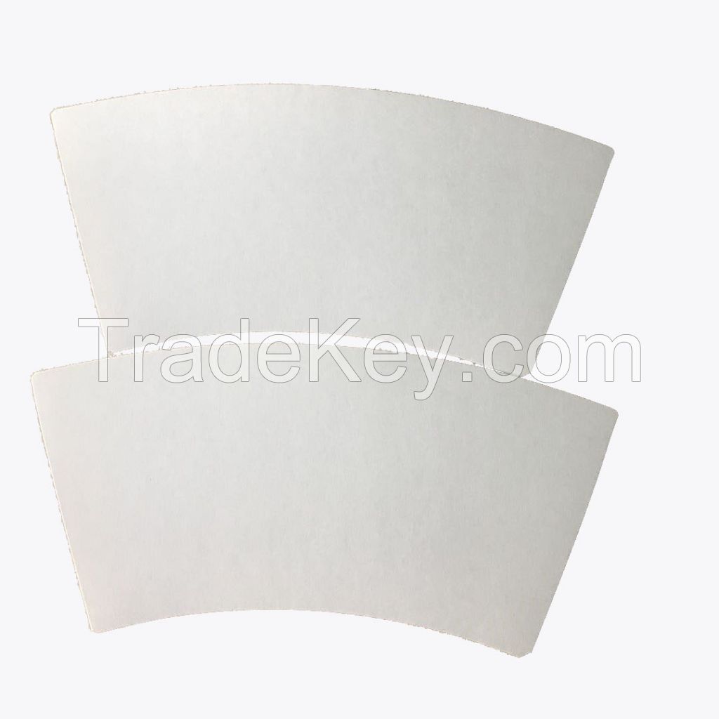 Cup paper material for forming paper cups