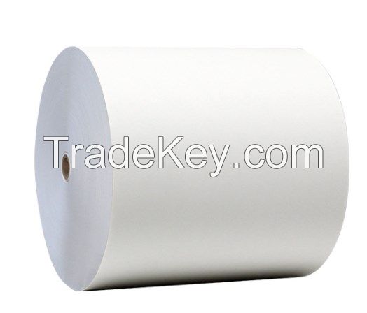 Cup paper material for forming paper cups