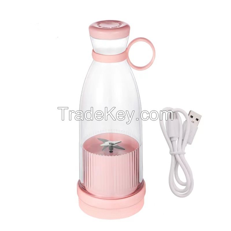 Mini Juicer Cup USB Rechargeable Portable Multifunctional Ice Smoothie Blender 380ML Extracter Fruit Mixer Kitchen Tools