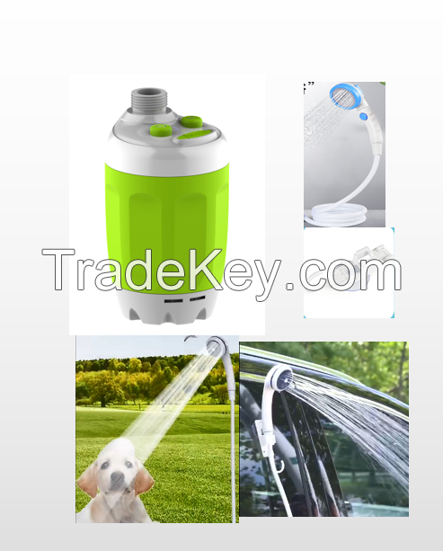 2022 New Design Battery Out Door Shower  Washer For Car Garden Pet Dormitory Use Portable Shower