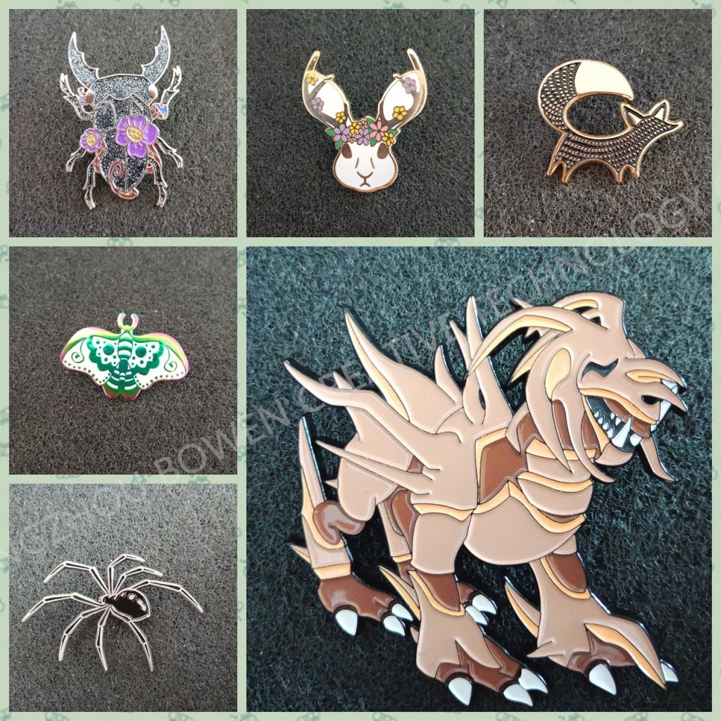 Cute animal badges hard/soft enamel craft