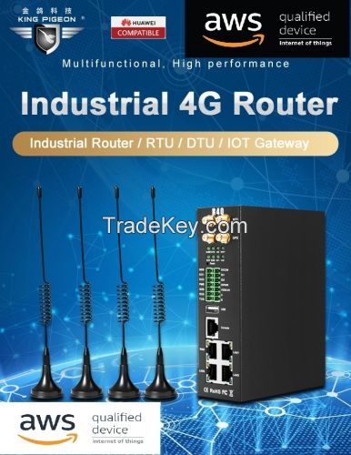 Multi-functional remote data acquisition 4G industrial grade router