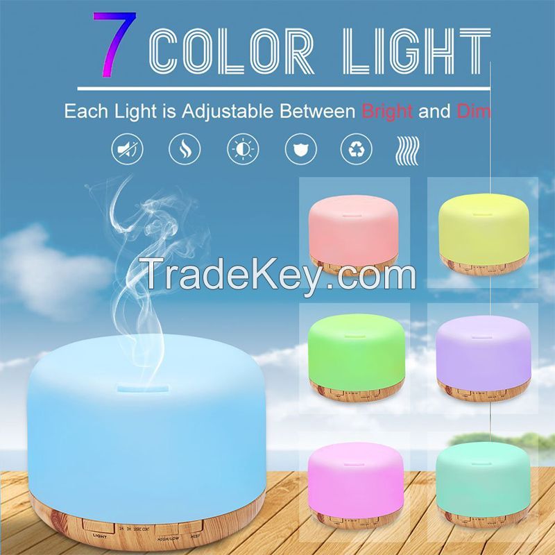 500ml Electric blue tooth household humidification essential oil diffuser