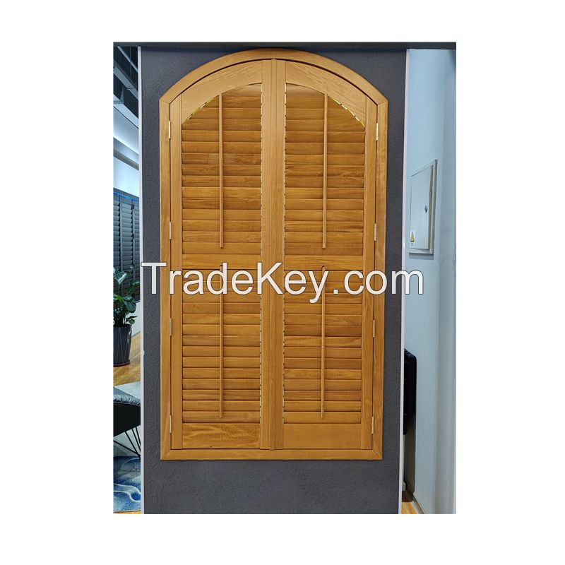 High quality interior basswood finish shutters plantation shutter dircect from factory