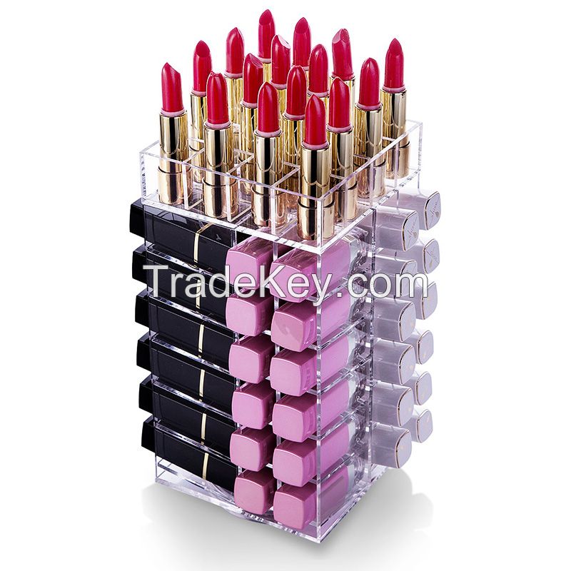 Custom Acrylic Lipstick Holder Makeup Organizer Acrylic Transparent Display Stand