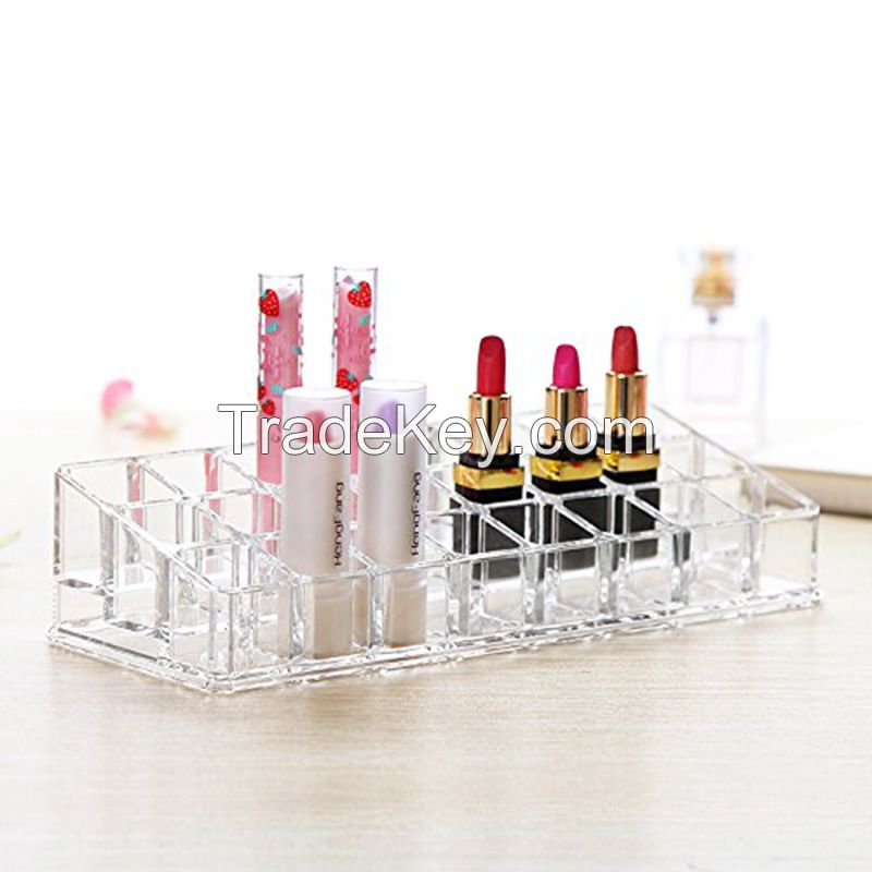 Custom Acrylic Lipstick Holder Makeup Organizer Acrylic Transparent Display Stand