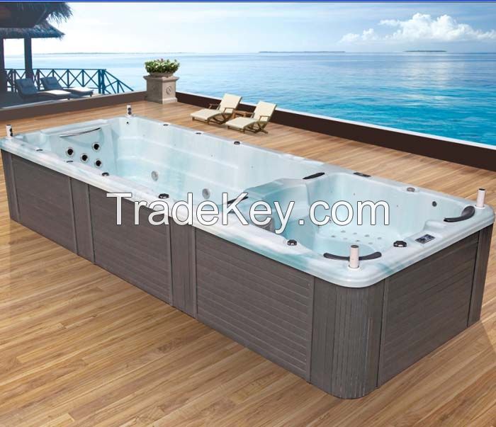 Acrylic outdoor swimming pool spa hot tub jacuzzi USA balboa system