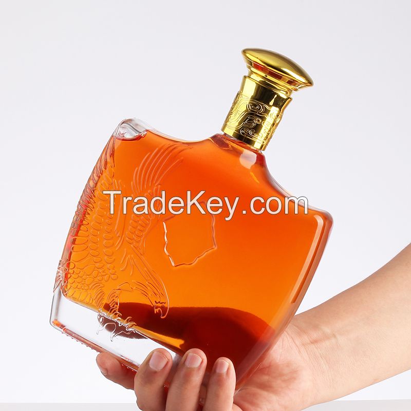 Manufacturer 700ml Glass Bottle For Vodka Whisky TequiBottle Wholesale