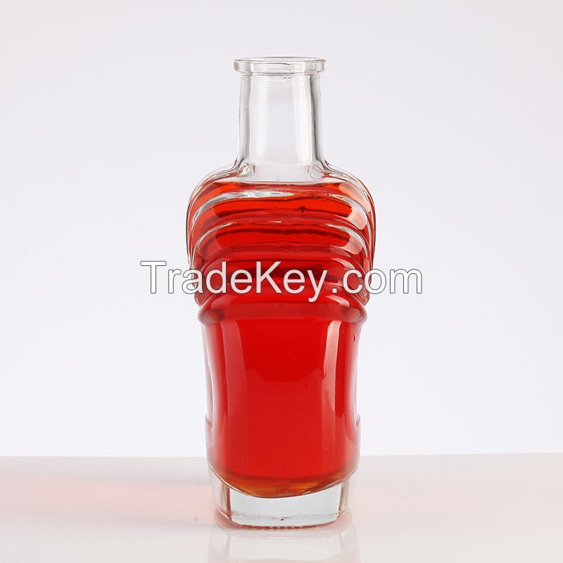 factory 700ml 750ml Glass Bottles Custom Logo With Cork