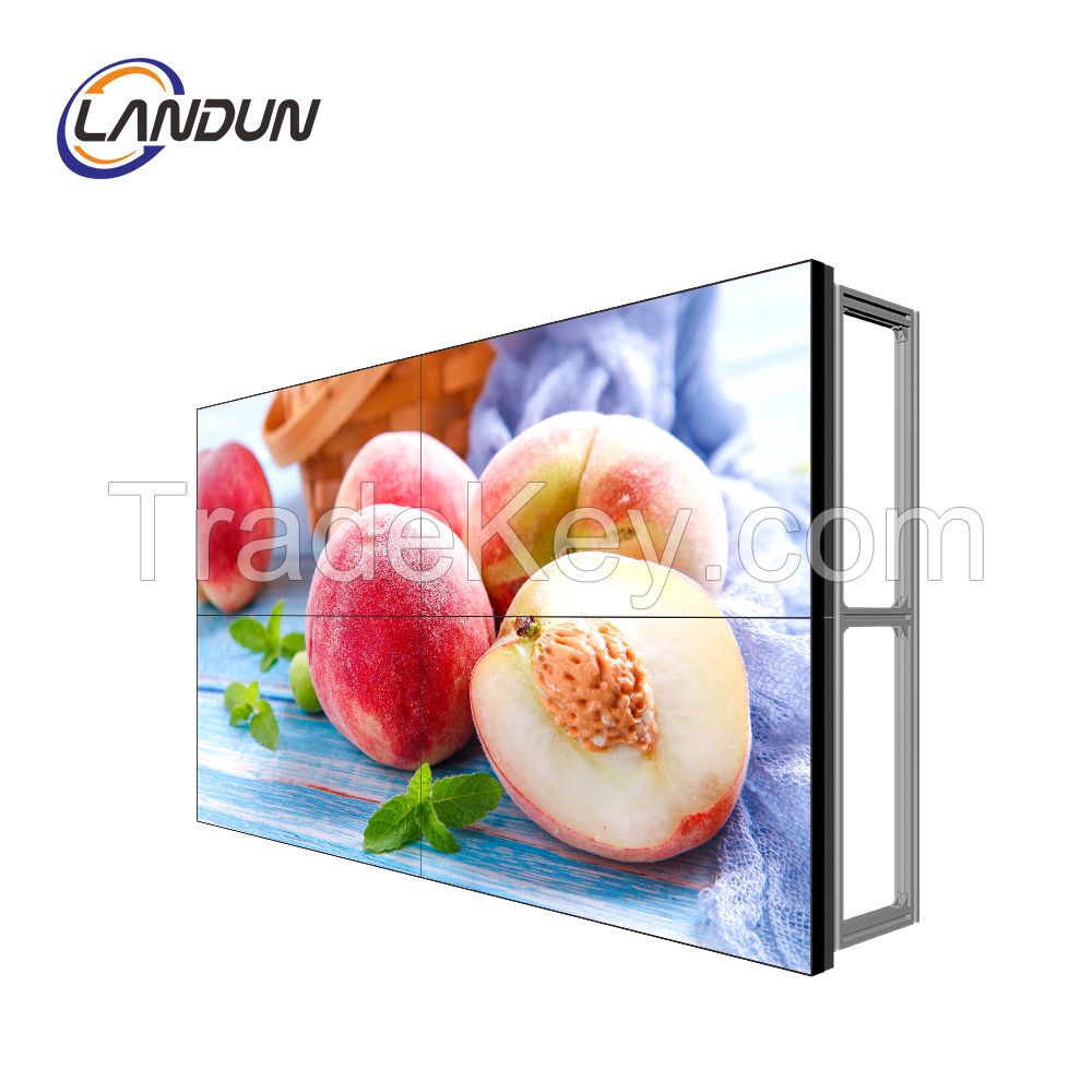 LCD video wall 46 49 55 inch ultra thin bezel indoor HD big video wall screen