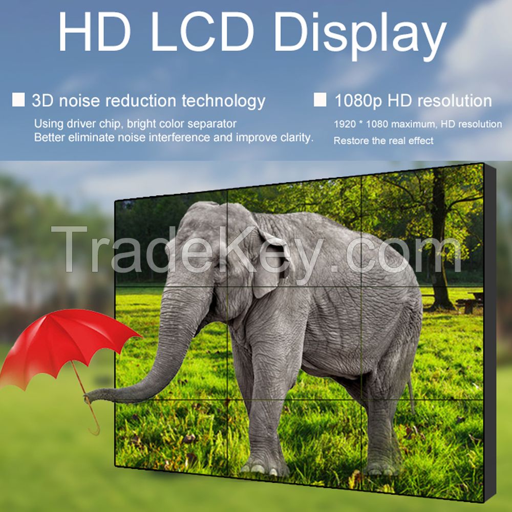 LCD video wall 46 49 55 inch ultra thin bezel indoor HD big video wall screen