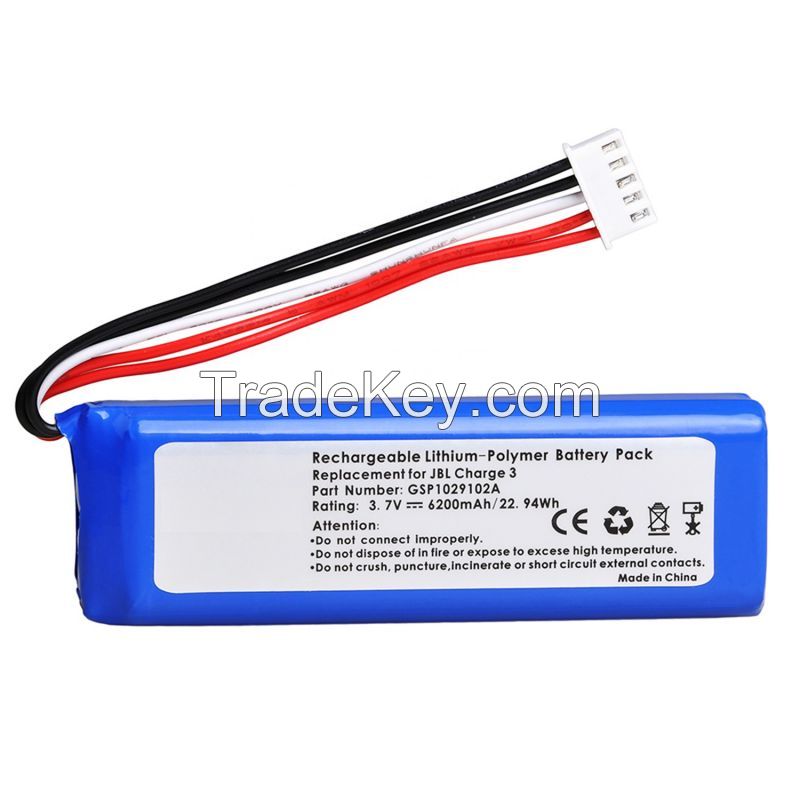 Replacement battery for JBL Charge 3 and GSP 1029102A