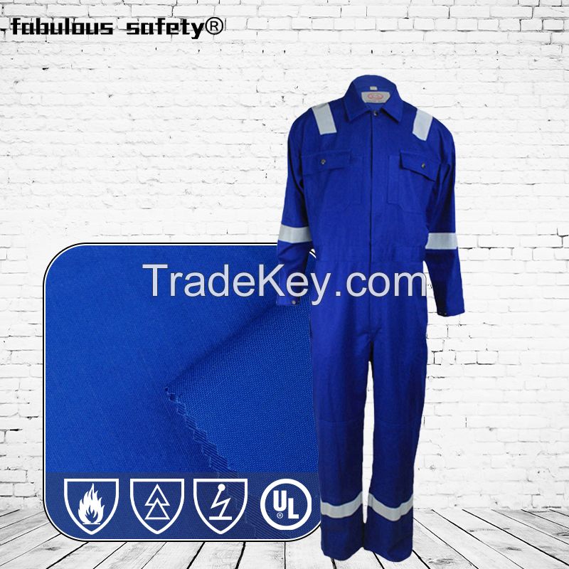 Tensile Strength 100% Cotton Fire Retardant Fabric for Industrial Worker