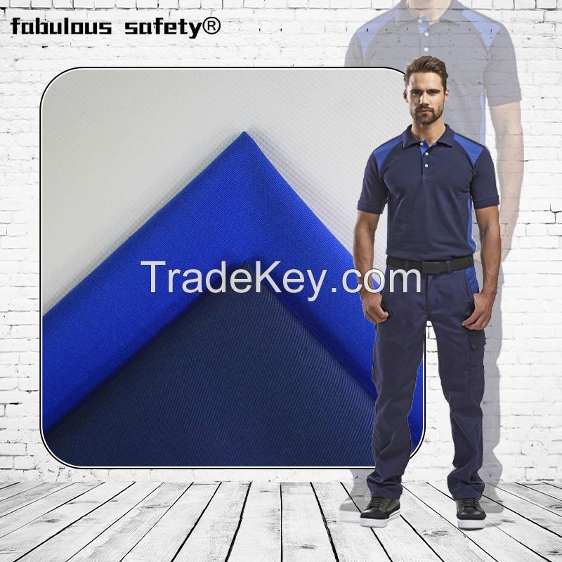 Tensile Strength 100% Cotton Fire Retardant Fabric for Industrial Worker
