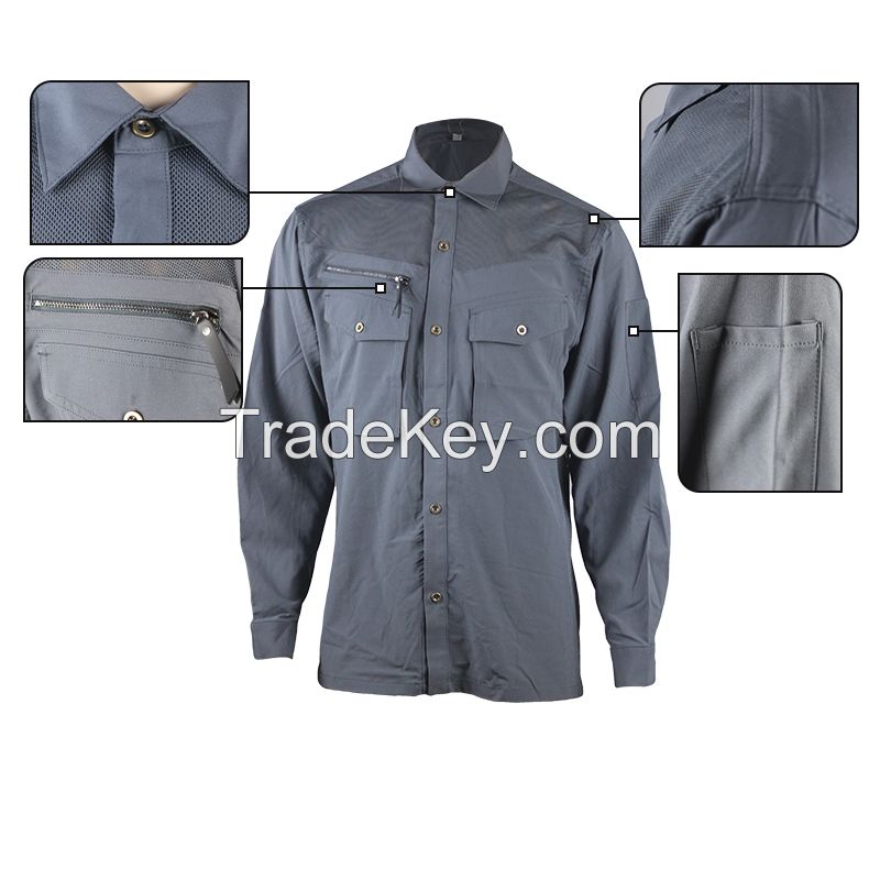Wholesale Mechanic Construction Safety Work Uniform Shirt 