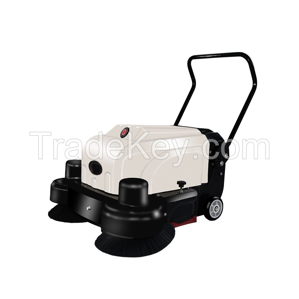 Electric Walk behind Floor Sweeper machinefor parking lot cleaning