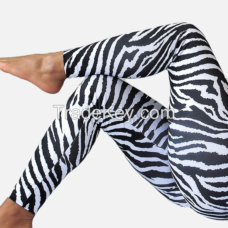 Custom Digtal Printing High Waisted Seamless RPET Yoga Pants