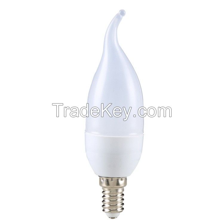 for Chandelier High Brightness C37 E14 E27 7W LED Candle Lamp/Light Bu