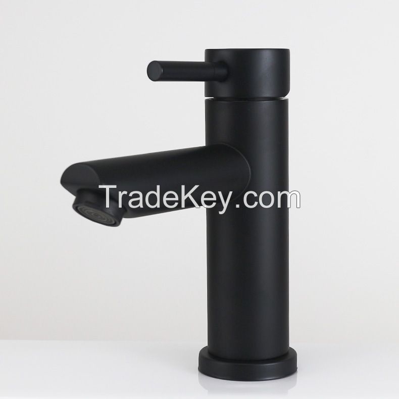 3 Hole Solid Brass Matte Black Industrial Camper Laundry Utility Rv Wet Bar Kitchen Faucet with Pull Down Sprayer