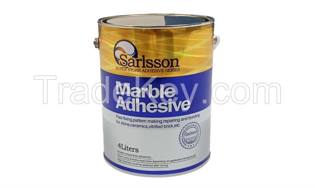 white 4L professional marble glue for marble and granite