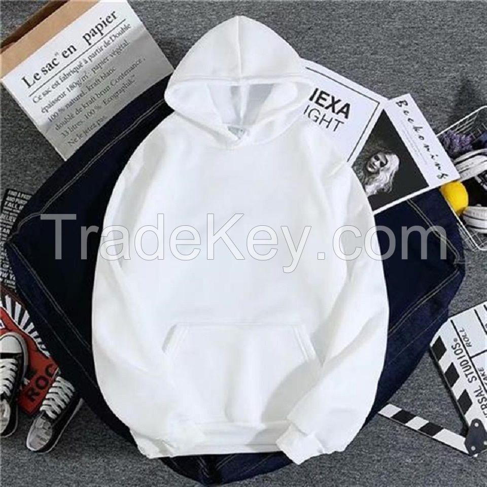 unisex pullover hoodie plain color cheap