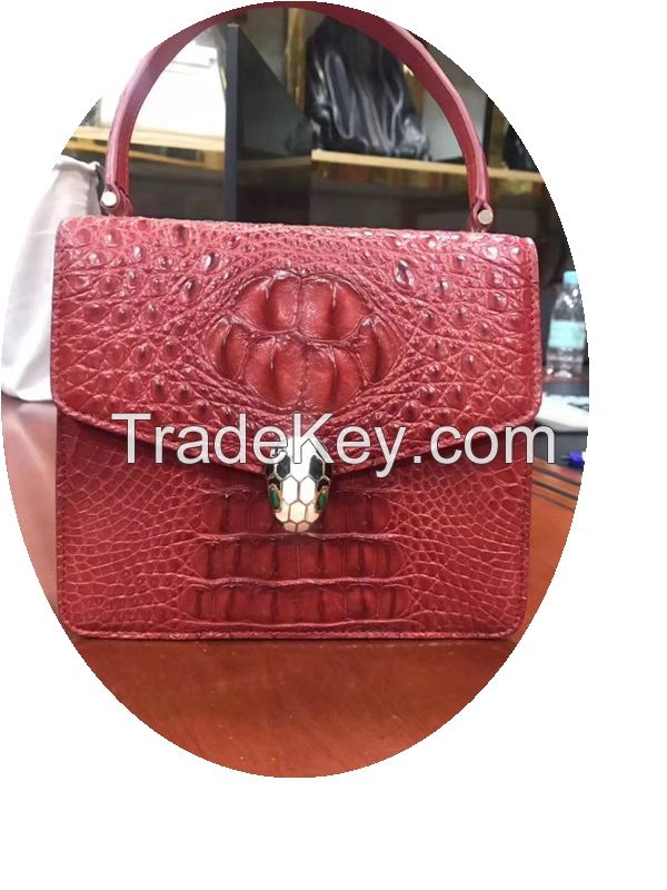 Leather Crocodile Pattern Snake Head Envelope Bag Shoulder Bag Premium Sense Handbag Women