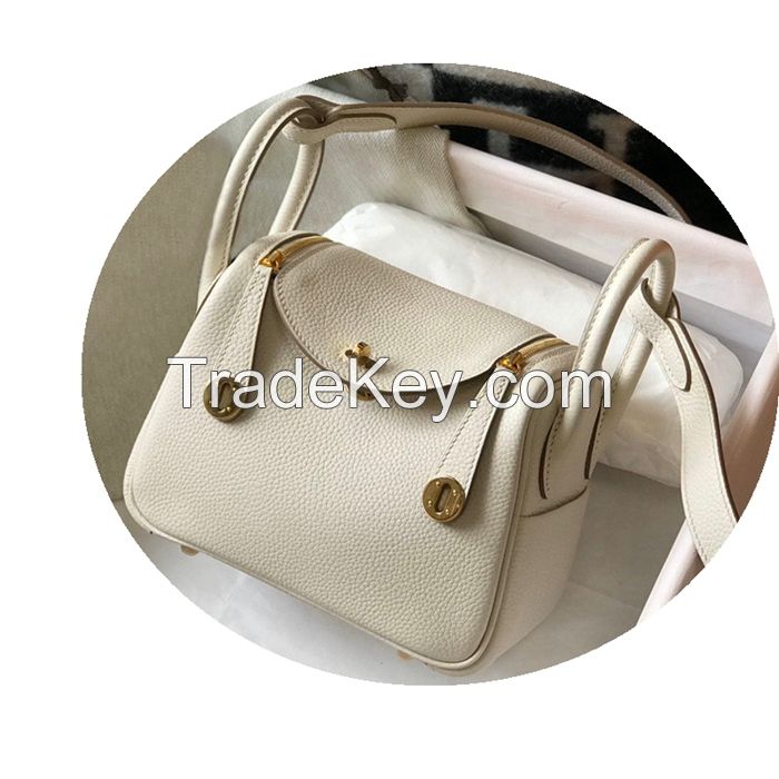 2022 new semi-handmade wax line lindi bag mini pillow bag one shoulder diagonal female bag doctor bag
