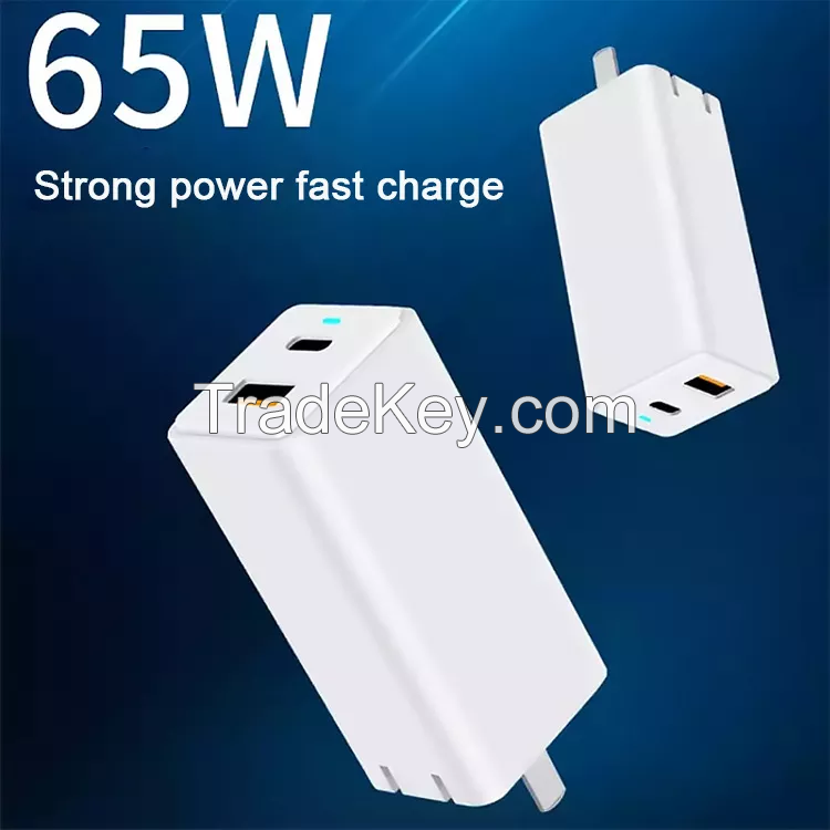 GAN 65W super fast Charger Type C PD Charge, power adapter by PSUTECH