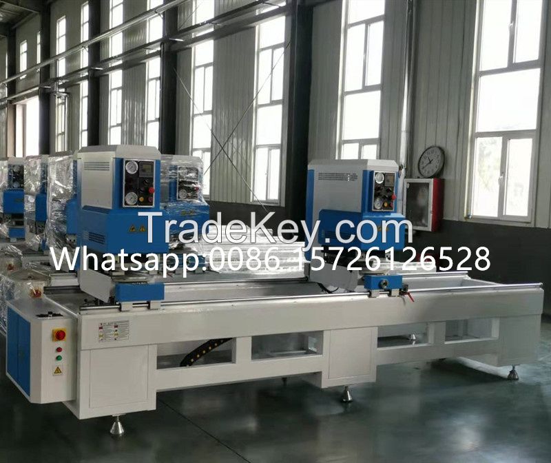 Upvc Window Door Making Machine Two Head Seamless Welding Machine For Plastic Profile 