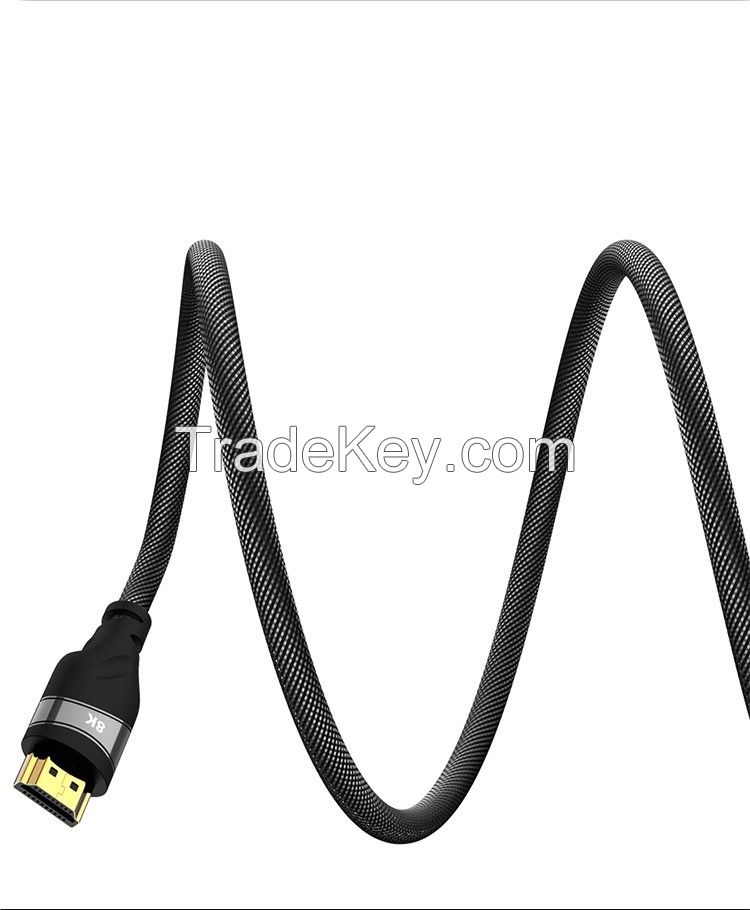 HDMI 2.1 8K Zinc Alloy Nylon Braided Cable Male to Male
