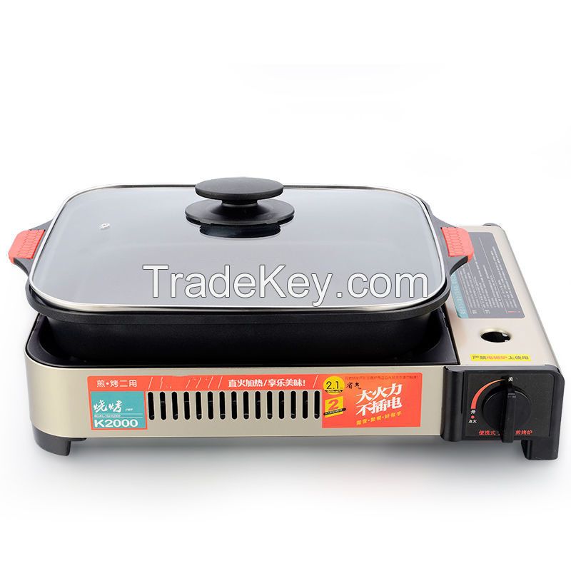 Outdoor gas stove, cask stove, outdoor portable gas stove