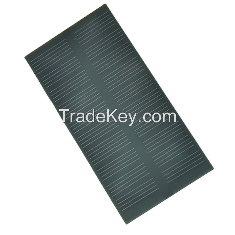 Solar panel single crystal polycrystalline small power generation panel 5vpet frosted laminate for solar charging treasure