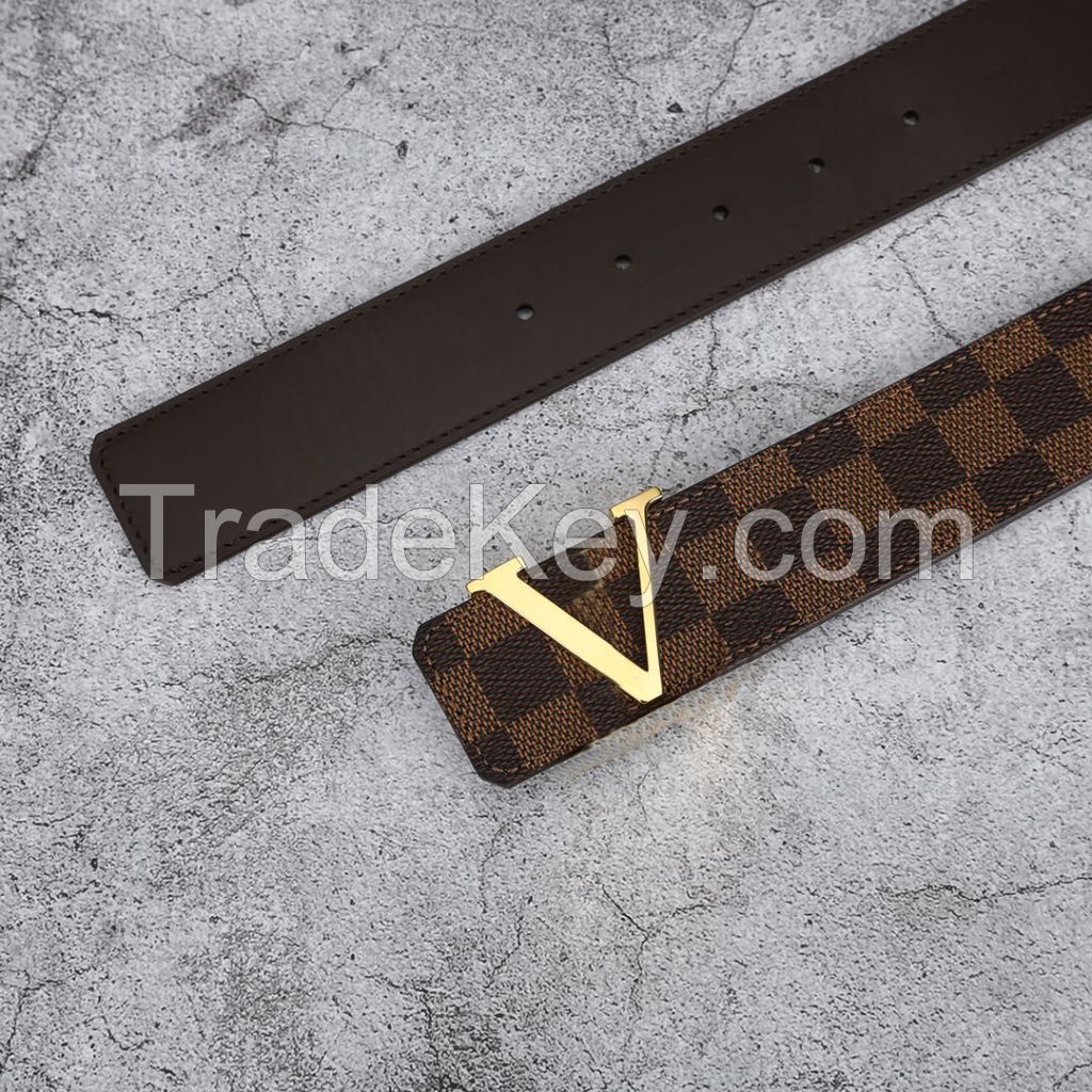 luxury brand Belt Genuine leather L logo belt AAA quality