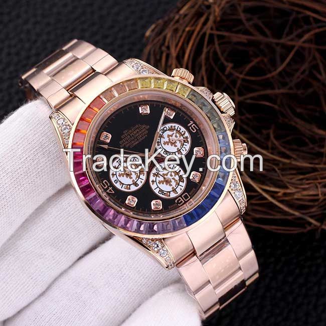 luxury Mechanical watch R logo oyster perpetual date submariner