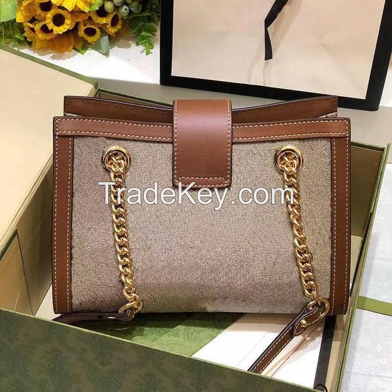 luxury brand handbag designer shoulder bag genuine leather G bag padlock