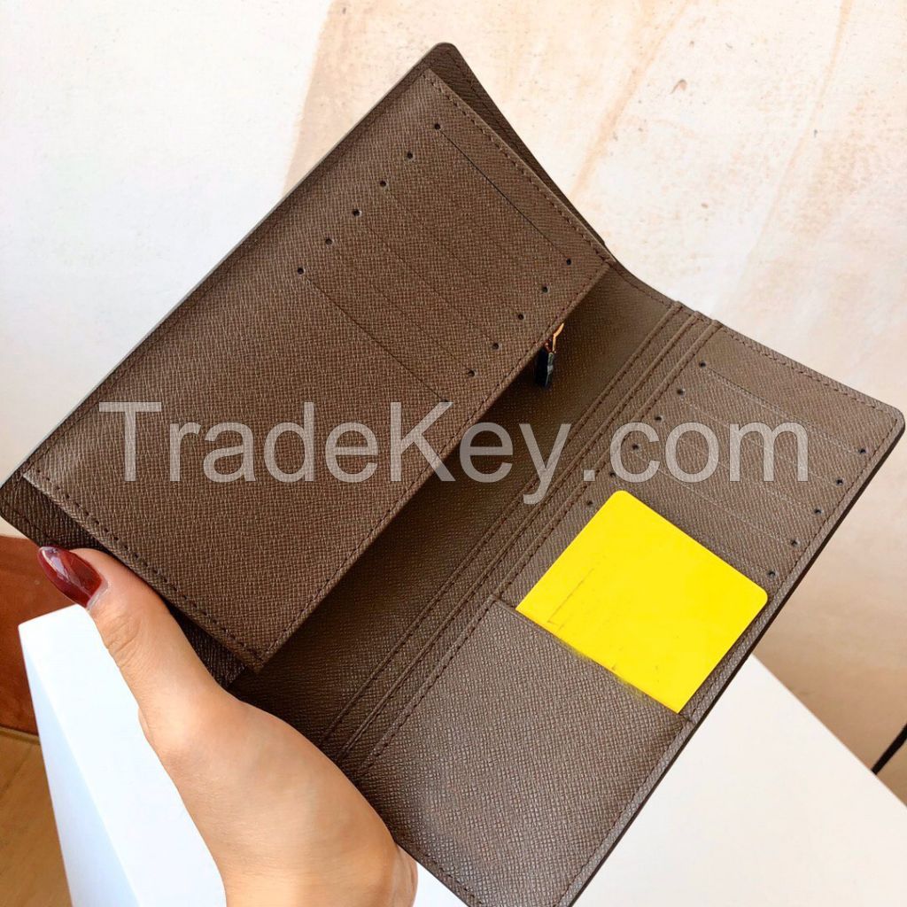 luxury brand wallet designer wallet card holder monogram canvas BRAZZA wallet