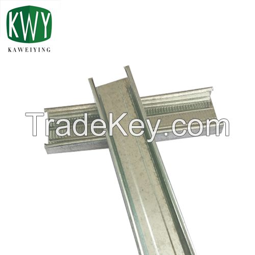 Good quality Galvanized Gypsum Metal Profile/Drywall Metal Stud/ Track/Ceiling Light Steel Keel