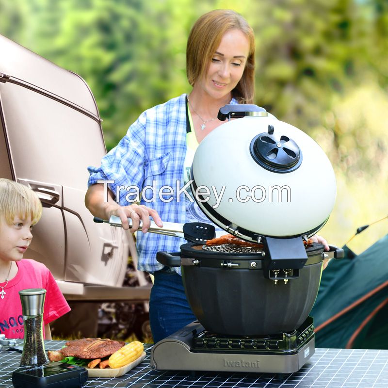 W	orld first patent 2~3 people gas indoor pizza oven ceramic asador tabletop kamado grill