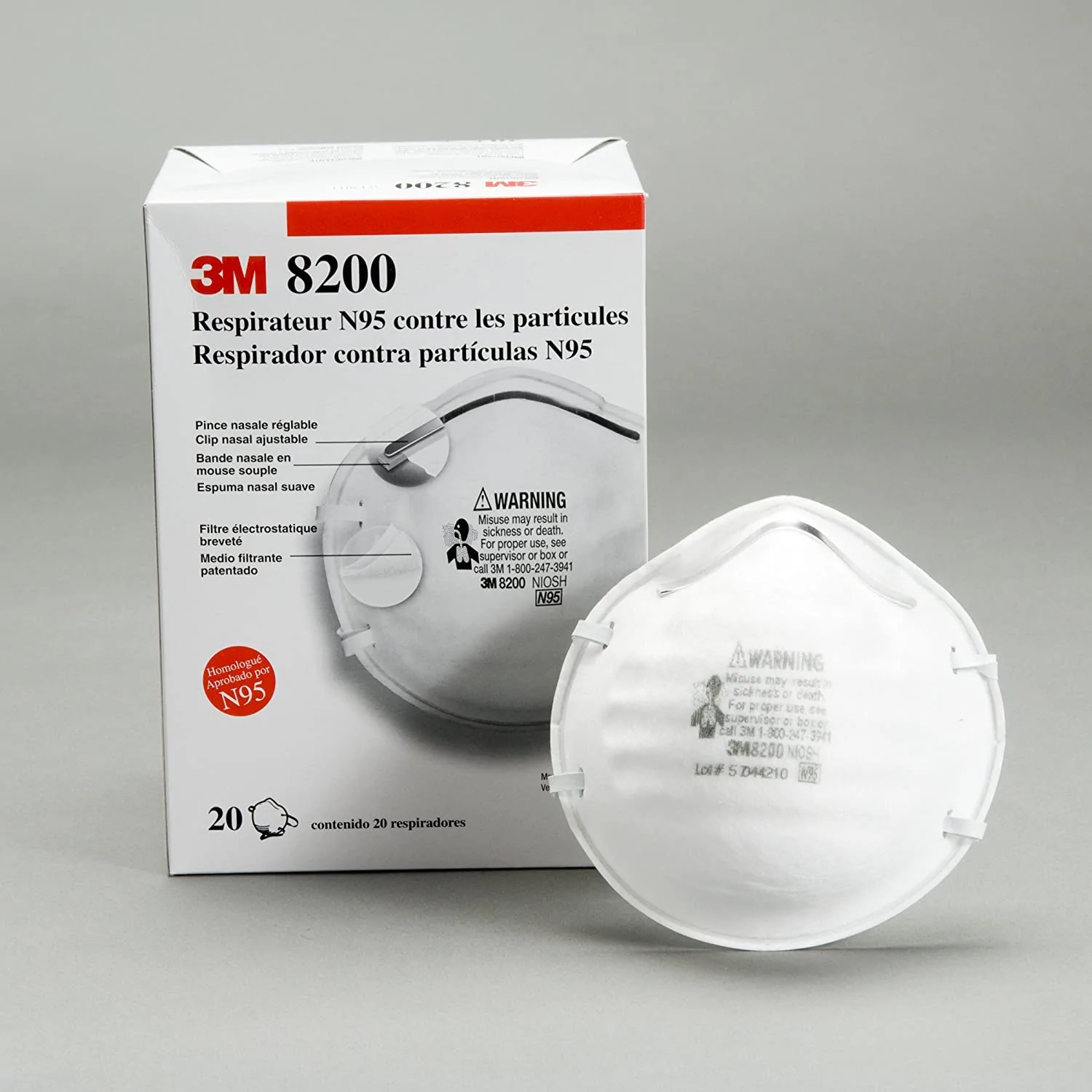 3M Particulate Respirator Mask 8200 