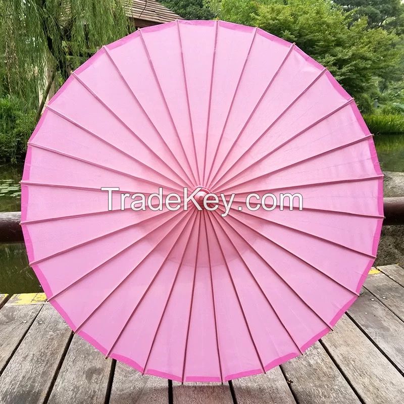 wholesale wedding nylon parasol bamboo silk umbrella