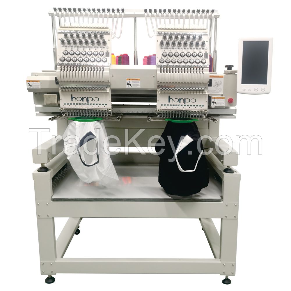 Honpo two head embroidery machine HP1502CE multi needle embroidery machines