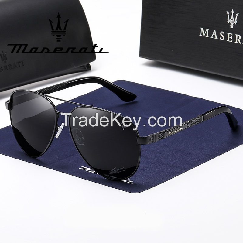 2022 New Maserati Authorized Car Sunglasses Outdoor Riding Men's Driving Sunglasses