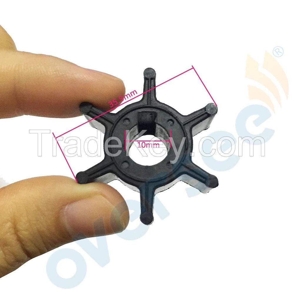 369-65021-0 Impeller for Tohatsu Outboard Motor 2T 3.5 5HP Mercury 4HP 5HP 47-161543 0161543